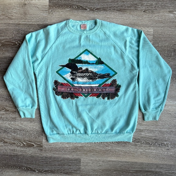 Gorgeous Vintage 80s Duck Sweatshirt - Picture 1 of 6